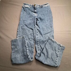 Lauren Jeans Ralph Vintage Women Blue Denim Jeans Size 6‎ 6x30 Stretch Straight